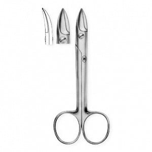 Medline Beebee Crown Scissors - SCISSOR, BEEBEE, CVD, SERR, SH / SH, 4 1/8" - MDS0885110