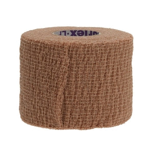 Medline Co-Label CoFlex LF2 Quick-Stick Nonsterile Cohesive Bandages - CoFlex LF2 Quick-Stick Nonsterile Cohesive Bandages, Tan, 2" x 5 yd. (5.1 cm x 4.6 m) - MDS089002