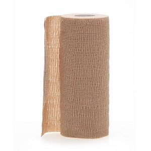 Medline Co-Label CoFlex LF2 Quick-Stick Nonsterile Cohesive Bandages - CoFlex LF2 Quick-Stick Nonsterile Cohesive Bandages, Tan, 6" x 5 yd. (15.2 cm x 4.6 m) - MDS089006