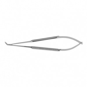 Medline Castroviejo Micro Scissors - Troutman Castroviejo Mini Scissors, Blunt Left Curved Blade, 4" - MDS0913204