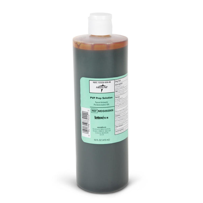 Medline Povidone-Iodine PVP Prep Solutions - 16 oz. Bottle