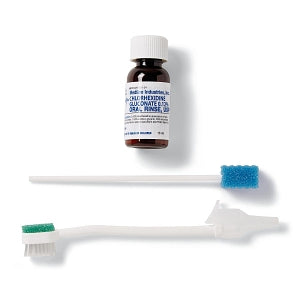 Medline Oral Rinse Suction Toothbrush Kit with CHG - Suction Toothbrush Kit with 0.12% CHG Oral Rinse - MDS096573