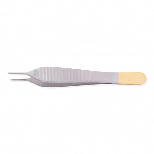 Medline Adson Cross Serrated Tissue Forceps - Adson Cross Serrated Tissue Forceps, Tungsten Carbide, 1 x 2 Teeth, 4-3/4" - MDS1000212P