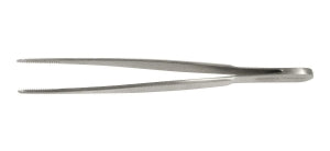 Medline Standard Dressing Forceps - 4.75" (12 cm) Standard Dressing Forceps with Straight Serrated Tips - MDS1010211