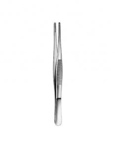 Medline Standard Dressing Forceps - 6" (15.2 cm) Standard Dressing Forceps with Straight Serrated Tips - MDS1010224