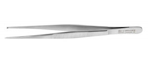 Medline Standard Tissue Forceps - 6.25" (15.8 cm) Straight Standard Tissue Forceps with 1 x 2 Teeth - MDS1012016