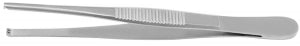 Medline Standard Tissue Forceps - 6" (15.2 cm) Straight Standard Tissue Forceps with 2 x 3 Teeth - MDS1014016