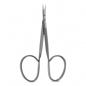 Medline Iris Scissors - 4.5" (11 cm) Left Hand Iris Scissors with Straight Sharp / Sharp Tips - MDS1022011L