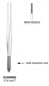 Medline Dissecting Crushing Forceps - DBD-FORCEP, DISS, CUSHING, PIN, TC, 7", 17CM - MDS1022417