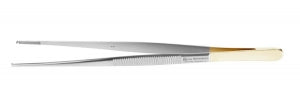 Medline Oehler Straight Dissecting Forceps - Forceps Oehler Straight Dissecting Forceps, Tungsten Carbide, Cross Serrated, 1 x 2 Teeth, 6-1/4" - MDS1026116