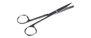 Medline Floor Grade O. R. Scissors - O. R. Scissors, Nonsterile, Single-Use, Straight, Sharp / Blunt, 5.5'' - MDS10374