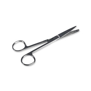 Medline Stainless Steel OR Scissors - OR Scissors, Nonsterile, Single-Use, Curved, Sharp / Sharp, 5.5'' - MDS10378