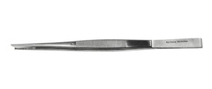 Medline Taylor Tissue Forceps - 7" (17.8 cm) Straight Taylor Tissue Forceps with 1 x 2 Teeth - MDS1038017