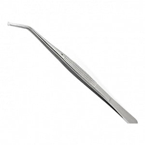 Medline London College Serrated Forceps / Tweezers - 6" (15.9 cm) London College Forceps with Angled Fine Serrated Tips - MDS1040103