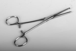 Medline Floor Grade Kelly Forceps - Kelly Forceps, Nonsterile, Single-Use, 5.5'', Curved - MDS10536