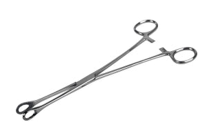 Medline Floor Grade Forester Sponge Forceps - Foerster Sponge Forceps, Nonsterile, Single-Use, Serrated, Straight, 9.5'' - MDS10570