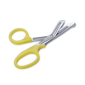 Medline Bandage Scissors - Bandage Scissors with Plastic Handle, Nonsterile, Single-Use, 7.5'', Yellow - MDS10757