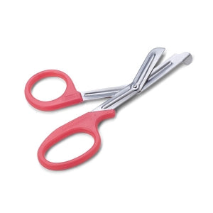 Medline Bandage Scissors - Bandage Scissors with Plastic Handle, Nonsterile, Single-Use, 7.5'', Pink - MDS10759