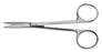 Medline Iris Straight Scissors - Iris Scissors, Nonsterile, Single-Use, Straight, 4.5", Floor-Grade Satin - MDS10763