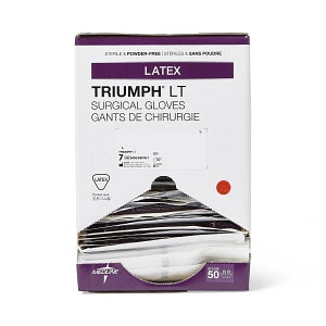 Medline Triumph LT Latex Surgical Gloves - Triumph LT Surgical Gloves, Size 7 - MDS108070LT