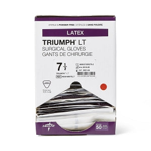 Medline Triumph LT Latex Surgical Gloves - Triumph LT Surgical Gloves, Size 7.5 - MDS108075LT