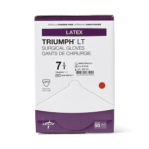 Medline Triumph LT Latex Surgical Gloves - Triumph LT Surgical Gloves, Size 7.5 - MDS108075LT