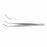 Medline DeBakey Tissue Forceps - Angled DeBakey Tissue Forceps with 1.5 mm Tips, 6" (15.2 cm) - MDS1130913