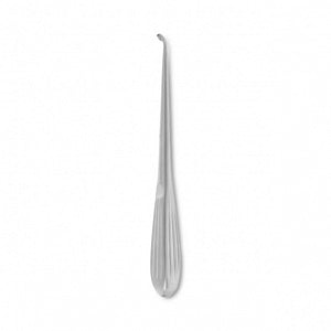 Medline Bruns Bone Curettes - 6.75" (17 cm) Size 1 Oval Angled Bruns Bone Curette - MDS1135301