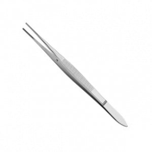 Medline DeBakey Cardiovascular Forceps - 7.75" (19.7 cm) DeBakey Cardiovascular Tissue Forceps with Straight 3.2 mm Tip - MDS1135319