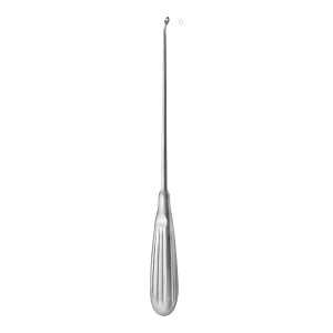 Medline Bushe Bone Curettes - 10" (25.4 cm) Bushe Bone Curette with 3 mm Reverse Angle Oval Cup - MDS1136681