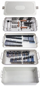 Medline Adapt Trac Lumbar Retractor Basic Set - CASEFORLUMBARSYSTEM, THREETRAYS, ONECASE - MDS0397956