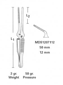 Medline Micro Cross-Action Bulldog Clamps - Micro Cross-Action Bulldog Clamp, Straight, 2" - MDS1207208