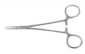 Medline Halsted-Mosquito Straight Hemostatic Forceps - 5.5" (14 cm) Straight Halsted-Mosquito Hemostatic Forceps with 1x2 Teeth - MDS1223014