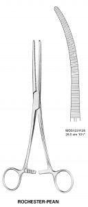 Medline Pean Artery Forceps - Pean Artery Forceps, Hemostat, German Grade Stainless Steel, Straight, 7.25" (18 cm) - MDS1231018