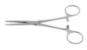 Medline Rochester-Pean Hysterectomy Forceps - Rochester-Pean Hemostatic Hysterectomy Forceps, Serrated, Straight Tip, Stainless Steel, Length 10-1/4" - MDS1231026