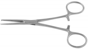 Medline Furst Ochsner Hemostatic Artery Forceps - Furst Ochsner Hemostatic Forceps with 1x2 Teeth, Straight, 6.25" - MDS1232016F