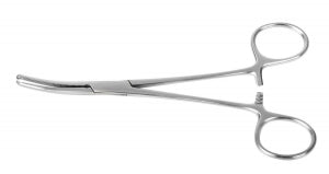 Medline Furst Ochsner Hemostatic Artery Forceps - Furst Ochsner Hemostatic Forceps with 1x2 Teeth, Curved, 7.25" - MDS1232118F