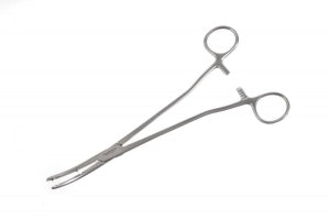 Medline Heaney Uterine Forceps - 9" (22.3 cm) Curved Heaney Uterine Forceps with Double Tooth - MDS1259723