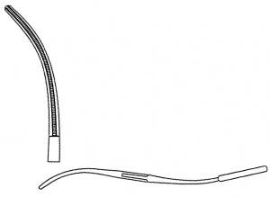 Medline Curved DeBakey Clamp - 5" (12.7 cm) Overall Length DeBakey Clamp with Curved 4.5 cm Jaw - MDS1312112