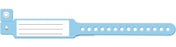 Medline Tamper Resistant Snap Closure ID Bands - Vinyl ID Band, Pediatric, Blue - MDS133039B