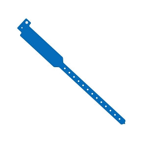 Medline Tamper Resistant Snap Closure ID Bands - 12" Tri-Laminate ID Band, Adult, Blue - MDS133045B