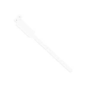 Medline Tamper Resistant Snap Closure ID Bands - 10" Tri-Laminate ID Band, Adult, White - MDS133046W