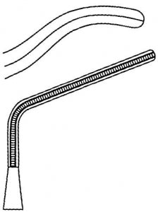 Medline Subramanian "Sidewinder" Aorta Clamp - FORCEP, CARDIO, SUBRAMANIAN-MINI, - MDS1333115