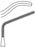 Medline Subramanian "Sidewinder" Aorta Clamp - FORCEP, CARDIO, SUBRAMANIAN-MINI, - MDS1333115