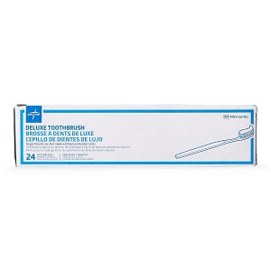 Medline Deluxe Adult Patient Toothbrush - Deluxe Adult Toothbrush, Individually Wrapped - MDS136700