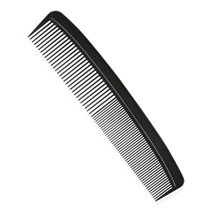 Medline Classic Plastic Combs - Plastic Classic Comb, Black, 5" - MDS137005