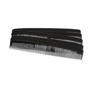 Medline Classic Plastic Combs - Plastic Classic Comb, Black, 5" - MDS137005