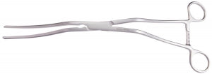 Medline Cherry Supraceliac Clamp - FORCEP, HEMOSTAT, CHERRY, HANDLE ANGLED - MDS1438571