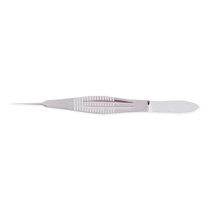 Medline Castroviejo Corneal Suturing Forceps - Castroviejo Corneal Suturing Forceps, Titanium, 0.3 mm, 1 x 3 Teeth - MDS1448431