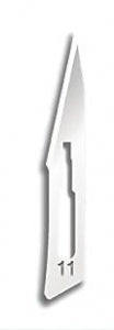 Medline Sterile Disposable Carbon-Steel Blades - Carbon Steel Blade, Sterile, #11, Twin Back - MDS15011LN